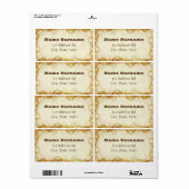 Steampunk Wedding, verzendlabels Etiket (Full Sheet)