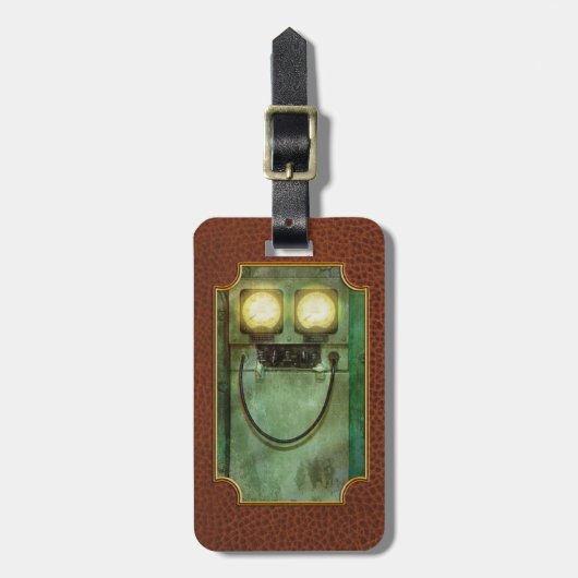 Steampunk - wees blij bagagelabel (Voorkant verticaal)