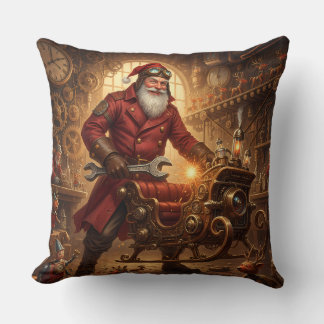 Steampunk Weihnachtsmann Werkstatt  Kussen