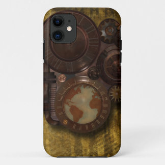 SteamPunk Wereldbol Clock iPhone 5 Hoesje