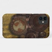 SteamPunk Wereldbol Clock iPhone 5 Hoesje (Achterkant (horizontaal))