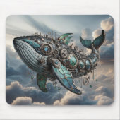 Steampunk Whale Mousepad Muismat (Voorkant)