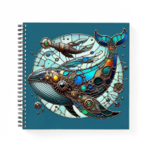 Steampunk Whale Spiral Notitieboek