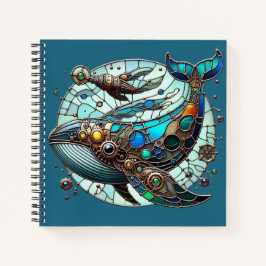 Steampunk Whale Spiral Notitieboek