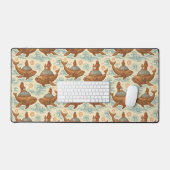 Steampunk Whale Sub Voyage Bureaumat (Keyboard & Muis)