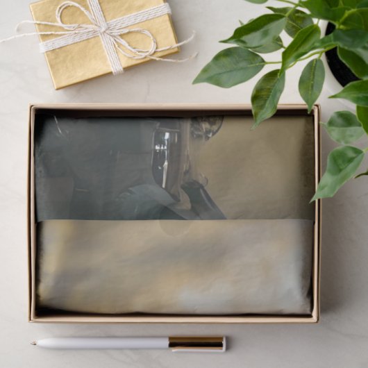 Steampunk Whimsical Hippo spelen Viool Tissuepapier (Geschenk)