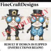 Steampunk Whimsy Koeien met Wijn AM8 Decoupage Tissuepapier