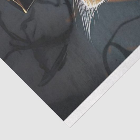 Steampunk Whiskers Kitten Decoupage Tissuepapier (Detail)