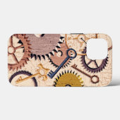 Steampunk Wielen, tandwielen, sleutels, oude steen Case-Mate iPhone Case (Achterkant (horizontaal))
