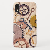 Steampunk Wielen, tandwielen, sleutels, oude steen Case-Mate iPhone Case (Achterkant)