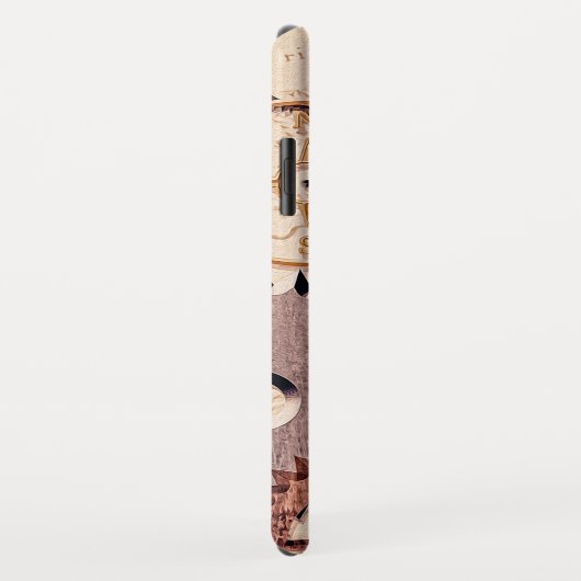 Steampunk Wielen, tandwielen, sleutels, oude steen Case-Mate iPhone Case (Achterkant/rechts)