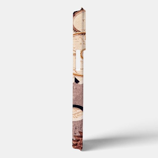 Steampunk Wielen, tandwielen, sleutels, oude steen Case-Mate iPhone Case (Achterkant / Rechts)