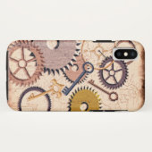 Steampunk Wielen, tandwielen, sleutels, oude steen Case-Mate iPhone Case (Achterkant (horizontaal))
