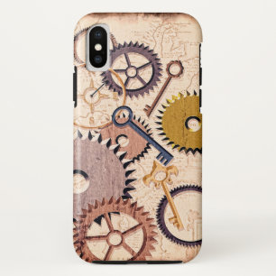 Steampunk Wielen, tandwielen, sleutels, oude steen Case-Mate iPhone Case