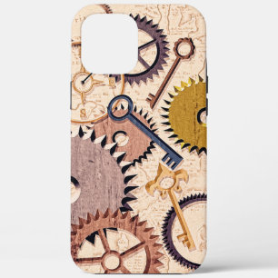 Steampunk Wielen, tandwielen, sleutels, oude steen Case-Mate iPhone Case