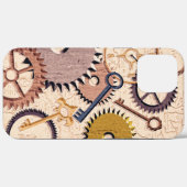 Steampunk Wielen, tandwielen, sleutels, oude steen Case-Mate iPhone Case (Achterkant (horizontaal))