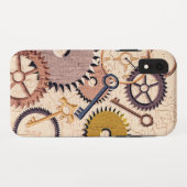 Steampunk Wielen, tandwielen, sleutels, oude steen Case-Mate iPhone Case (Achterkant (horizontaal))
