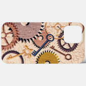 Steampunk Wielen, tandwielen, sleutels, oude steen Case-Mate iPhone Case (Achterkant (horizontaal))