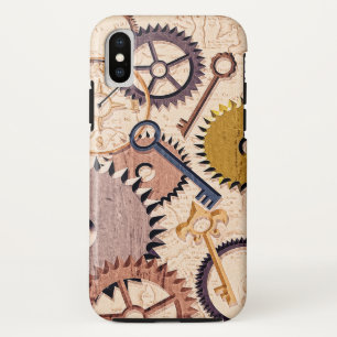 Steampunk Wielen, tandwielen, sleutels, oude steen Case-Mate iPhone Case