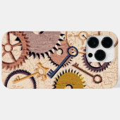 Steampunk Wielen, tandwielen, sleutels, oude steen Case-Mate iPhone Case (Achterkant (horizontaal))