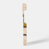 Steampunk Wielen, tandwielen, sleutels, oude steen iPhone Hoesje (Linkerkant)