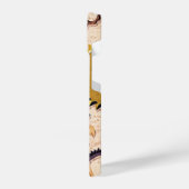 Steampunk Wielen, tandwielen, sleutels, oude steen iPhone Hoesje (Linkerkant)