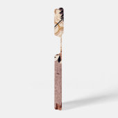 Steampunk Wielen, tandwielen, sleutels, oude steen iPhone Hoesje (Rechterkant)