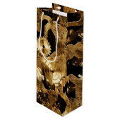 Steampunk Wijn Cadeautas (Voorkant Gekanteld)