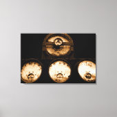 Steampunk wijzerplaten canvas afdruk (Voorkant)