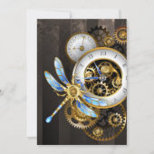 Steampunk-wijzerplaten met dragonfly kaart (Voorkant)