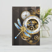 Steampunk-wijzerplaten met dragonfly kaart (Staand voorkant)