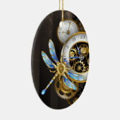 Steampunk-wijzerplaten met dragonfly keramisch ornament (Rechts)