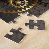 Steampunk-wijzerplaten met dragonfly legpuzzel (Zijkant)
