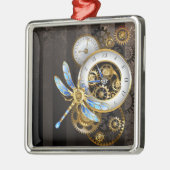 Steampunk-wijzerplaten met dragonfly metalen ornament (Links)