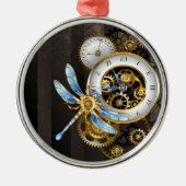 Steampunk-wijzerplaten met dragonfly metalen ornament (Voorkant)