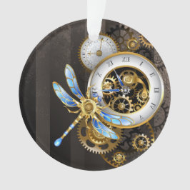 Steampunk-wijzerplaten met dragonfly ornament