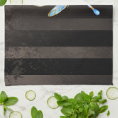 Steampunk-wijzerplaten met dragonfly theedoek (Gevouwen)