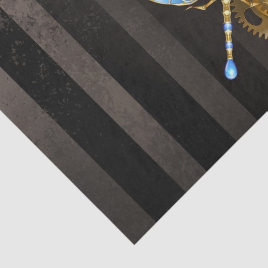 Steampunk-wijzerplaten met dragonfly tissuepapier (Detail)