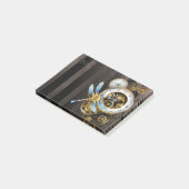 Steampunk Wijzerplaten met Libel Post-it® Notes (Schuin)