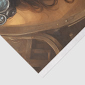 Steampunk Wild wild West Woman decoupage v2 Tissuepapier (Detail)