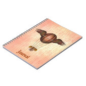 Steampunk Winged Balballonblad Notitieboek (Linkerzijde)