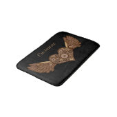 Steampunk Winged hart met tandwielen Thunder_Cove Badmat (Gekanteld)