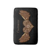 Steampunk Winged hart met tandwielen Thunder_Cove Badmat (Voorkant Verticaal)