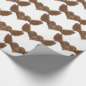 Steampunk Winged hart met tandwielen Thunder_Cove Cadeaupapier (Hoek)