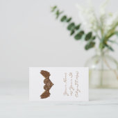 Steampunk Winged hart met tandwielen Thunder_Cove Visitekaartje (Staand voorkant)