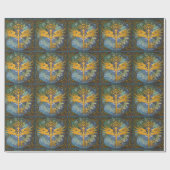 Steampunk Winged Key Cadeaupapier (Vlak)