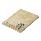 Steampunk Winged Key en Cog Wheel Notitieblok (Linkerzijde)