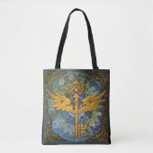 Steampunk Winged Key Tote Bag (Voorkant)