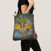 Steampunk Winged Key Tote Bag (Dichtbij)