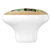 Steampunk Wingel Key & Cog Wheel Design Keramische Knop (Zijkant)